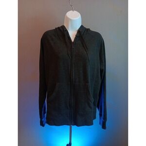 Eddie Bauer Women's Fleece Hoodie Dark Gray Unisex Large